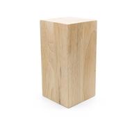 Sustainable Things Unfinished Wooden Blocks 4x4x8 Solid Wood Blocks for DIY Home Decor and Crafts Paintable Rectangular Large Blocks