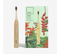 Sustainable Tomorrow Zen Bamboo Electric Toothbrush Adults, Rechargeable w/Plant-Based Soft Bristles, Bamboo Heads, 5 Modes & Long-Lasting Battery, Ideal Christmas Gifts for Women & Gifts for Men