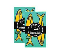 Sustainably sourced Mackerel fillets in Organic Sunflower Oil. 120g