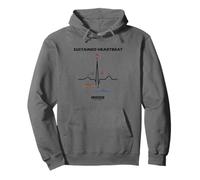 Sustained Heartbeat Inside Electrocardiogram Sinus Rhythm Pullover Hoodie