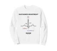 Sustained Heartbeat Inside Electrocardiogram Sinus Rhythm Sweatshirt