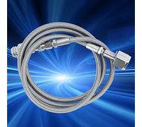SustVita 1.5m Soda Hose Adapter, CO2 Tank Adapter Kit Connector for External Hose Soda Accessories, Outlast and Reliable (Silver TR21-4, W21.8-14)