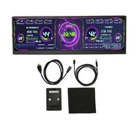 SustVita 12.7 Inch Portable Monitor 4K 120Hz Second Screen with trapped Internal Speakers, AIDA64 CPU Temperature Display, Compact Design