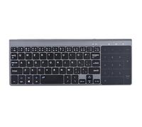 SustVita 2.4Ghz Wireless Keyboard with Touchpad, Portable Slim Handheld Keyboard for PC/Notebook/TV Box