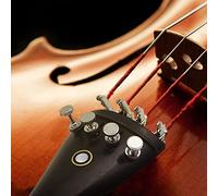 SustVita 3 in 1 Ebony Tailpiece, Violin Tailpiece Replacement with Rope and Fine Tuners Kit for 4/3 4/4 Violin