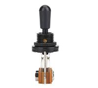 SustVita 3 Way Guitar Switch for instrument modification, a durable metal body Guitar Switch Replacement Part and Electric Guitar Toggle Switch for Les Paul (Black)
