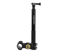 SustVita 360 Rotation Action Camera Holder, Camera Handlebar Mount with Selfie Stick, Fits 29mm to 32mm Bike and Motorcycle Handlebars