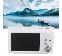 SustVita 48MP Digital Camera, 16X Zoom HD Portable Vlogging Camera with 3.0in LCD Screen, Anti Shake, Self Timer, Continuous (White)