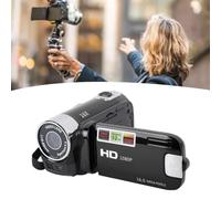 SustVita 4K Digital Camera Recorder, 48MP Vlogging Camera with Zoom, 16X Digital Zoom Camcorder and 2.7 Inch Flip Screen for Travel Video Recording (Black)