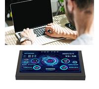 SustVita 5 Inch USB Mini Screen, Temperature Monitor for PC CPU Data Display, USB Type C Secondary Monitor for Computer Performance Metrics