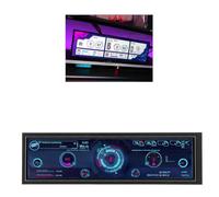 SustVita 8.8 Inch AIDA64 PC Hardware Data Monitor, 1920x480 LCD Screen CPU GPU Temperature Display for ARGB Computer Case, Secondary Display for System Monitoring