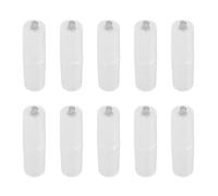 SustVita AAA to AA Battery Adapter 10 Pack AAA to AA Battery Size Converter for Devices Requiring AA Batteries Secure Fit Design (Transparent)