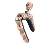 SustVita Acoustic Guitar with Unique Skull Body Design/Adjustable Guitar in Durable Zinc Alloy for Electric Guitars/Ukulele/Classical Guitars (Purple Bronze)