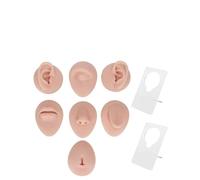 SustVita Acupuncture Jewelry Display Tool, Silicone Piercing Practice Model with Soft Silicone Body Part Display, Reusable Body Parts for Teaching and Piercing Practice (2)