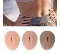 SustVita Acupuncture Teaching Practice Model, Silicone Belly Knob Model, 3D Soft Display for Beginners, 3pcs Belly Piercing Display