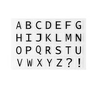 SustVita Alphabet Clear Stamps Featuring a Transparent Silicone Design for Precise Placement. A Versatile DIY Scrapbook Seal for Card Making, journaling, and Crafts (Y2 - Capital Letter)