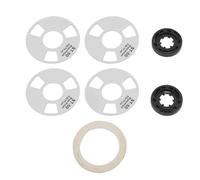 SustVita Aluminum Reel Cassette Assembly Kit with 4 Reels for Creating Custom Blank Sound Cassette Tapes Enhances Player Aesthetics with 40mm Metal Reels