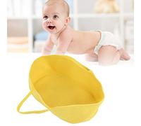 SustVita Baby Moses Basket, Safe Cotton Sleeping Basket with Foldable Mattress Pad and Portable Changing Basket for Travel Nursery, 27.6 X 15.7 X 7.9inch (Yellow)