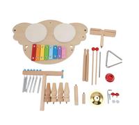 SustVita Baby Percussion Instrument Set featuring Glockenspiel, Drum, and Chime for Early Musical Learning, a Kids Musical Instrument Set for Hand Eye Coordination
