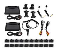 SustVita Backup Camera System featuring 5 Inch IPS Display with Two 720P AHD Cameras 12V / 24V Wide Voltage for Lane Change Assistance on Cars, Trucks,