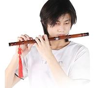 SustVita Beginner Bamboo Flute Set Chinese Dizi Flute with Wooden Body, Portable Bitter Bamboo Flute for Professional Use