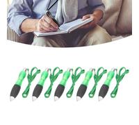 SustVita Big Fat Weighted Pens, 5 - Pack of Wide Grip, Low Grip Strength Retractable Heavy Pens for Arthritis (Green)