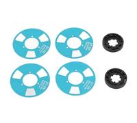 SustVita Blank Recording Cassette Tape with 4 Removable Reels for DIY Music Projects, Create Custom Mixes with this Aluminum Alloy Reel Cassette for Tape Decks (Blue)