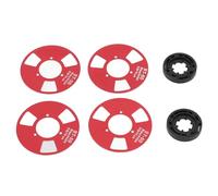 SustVita Blank Recording Cassette Tape with 4 Removable Reels for DIY Music Projects, Create Custom Mixes with this Aluminum Alloy Reel Cassette for Tape Decks (Red)