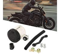 SustVita Brake Clutch Reservoir with ABS/Metal Body for Reliable Fluid Management, Features Visible Level Indicator, Common Fit for Most Motorcycle Brake Systems