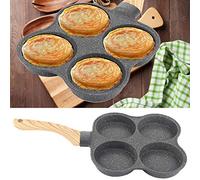 SustVita Breakfast Omelet Maker, 4 Hole Omelet Pan, Non - Stick Egg Frying Pan, 4 Hole Pancake Mold for Induction and Gas Stoves