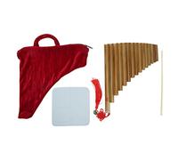 SustVita Chinese Traditional Panpipes with 15 Pipes in G Key. This Woodwind Musical Instrument is a Bamboo Pan Flute Instrument designed for beginners and students (Right Hand)