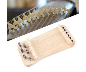 SustVita Chinese Zither Finger Trainer with 6 Strings for Beginners' Daily Practice, Develops Fingering and Chord Skills, a Portable Wooden Fingering Exerciser