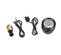 SustVita Digital Oil Pressure Display 52mm 2 Inch with 7 Switchable Colors, High-Speed Stepper Motor Gauge with Sensor for Most 12V Vehicles