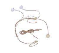 SustVita Dual Ear Headset Microphone with Uni-directional Condenser Tech and -46dB Sensitivity plus Adjustable Gooseneck for Live Streaming and Speeches