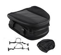 SustVita Expandable Motorcycle Tail Bag with Quick Release Buckles for Helmet Luggage on Dirt Bikes/Dual Sport, 7.5L to 10L Capacity, Water Defiance Oxford Cloth