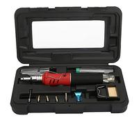 SustVita Gas Soldering Iron Kit, a Complete Portable Soldering Tool with self Ignition, Works as a Multi-Function Welding Torch for Home DIY and Electrical Work (Handle red Model)