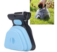 SustVita Handheld Dog Waste Cleaner, Sanitary Portable Puppy Pooper Scooper for Medium Dogs Outdoor Use (Blue)