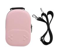 SustVita Hard Carrying Case with Detachable Handle for VR Accessories and Adapters/A Travel Cable Organizer Providing Secure Transport in a PU and EVA Body (Pink)