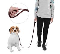SustVita Heavy Duty Leather Dog Leash, Pet Training Leash Ideal for Medium and Small Dogs' Daily Walking and Training (The material length is 2 meters and the net length)