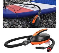 SustVita High Pressure Inflatable Boat Pump, Digital Air Pump for Smart Inflation and Deflation with Flexible Conduit Adaptor for Air Cushion and Cushion Bed