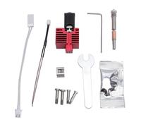 SustVita Hotend Kit for with 60W Ceramic Heater, Hardened Steel Quick Swap Nozzle Assembly, Includes 0.4mm and 0.2mm Nozzles for Carbon Fiber Filaments