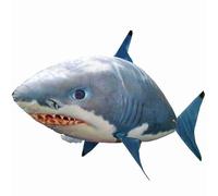 SustVita Inflatable Remote Control Shark for an air swimming experience, this Anti-Gravity RC Toy provides a unique floating effect for kids parties or events (Blue Shark)