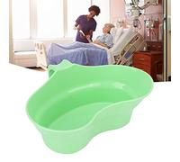 SustVita Kidney Shaped Bowl with Inward Arc Design, Vomit Basin Cup for Elderly Bedridden Patient, Hanging Handle for Easy Grip, Plastic Emesis Basins for Oral Care Rinsing
