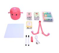 SustVita Learning Educational Robot with App Free Operation for Boys & Girls Ages 5+, a Smart Drawing Robot for Skill Building & Creative Play in ABS Material (Pink)