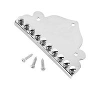 SustVita Mandolin Tailpiece Replacement with Easy Screw-On Design for Instrument Upgrades, a Chrome Mandolin Tailpiece for Enhanced Tone Clarity and Harmonics