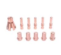 SustVita MIG Welding Gun Accessory Kit, 11 Piece Brass Plasma Cutter Consumables with 1.3mm Nozzles and Electrodes for ProCut 55 80 Series Torch