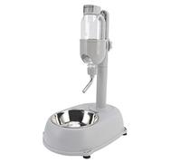 SustVita Pet Standing Water Dispenser with 500ml Bottle for Mess Free Drinking, an Adjustable Height Dog Cat Bowl and a Detachable Stand Pet Bowl for Easy Cleaning
