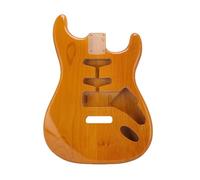 SustVita Poplar Wood Guitar Body with SSH Pickup Cavity for Custom Guitar Building, a Pre Drilled ST Style Guitar Body for Right Handed Players and Luthiers