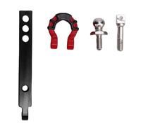 SustVita RC Crawler Trailer Hook with Easy Installation for Simulated Towing Operations, Realistic Appearance, Alloy Trailer Hitch for 1/8 / 1/10 Scale Vehicles (Red buckle)