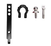 SustVita RC Crawler Trailer Hook with Easy Installation for Simulated Towing Operations, Realistic Appearance, Alloy Trailer Hitch for 1/8 / 1/10 Scale Vehicles (Black buckle)